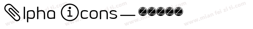 Alpha Icons字体转换